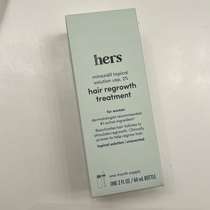 Sealed, new never opened hers hair regrowth minoxidil 2%